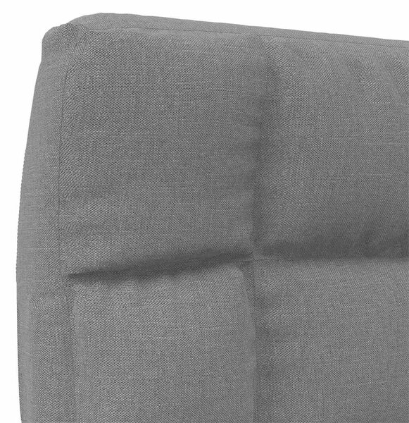 Skládací lenoška na podlahu tmavě šedá textil 336585