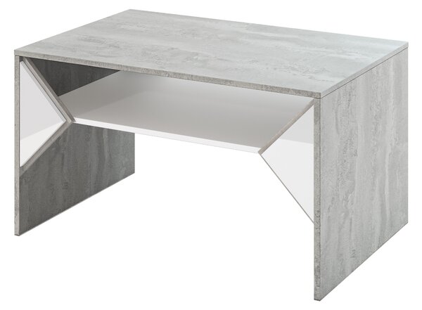 Konferenční stolek Tonfir (světle šedá + lesk bílý). Vlastní profesionální přeprava až k Vám domů 1055254