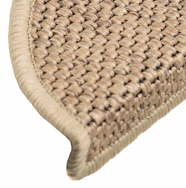 Samolepicí rohože na schody Sisal-Look 30 ks 56x17x3 cm Písek 3365867