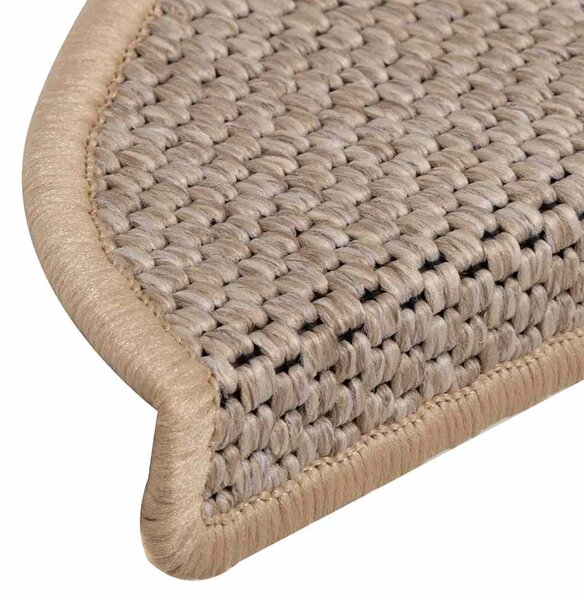 Samolepicí rohože na schody Sisal-Look 30 ks světle béžová 3365868