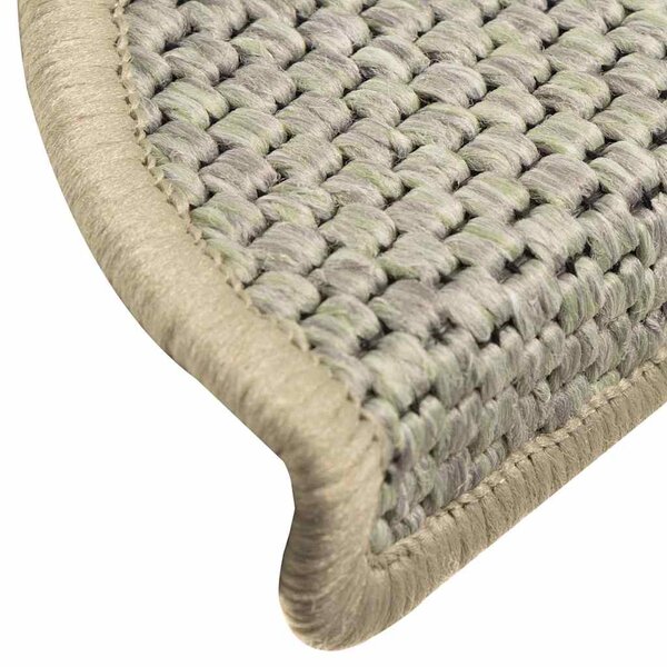 Samolepicí rohože na schody Sisal-Look 30 ks světle zelená 3365863