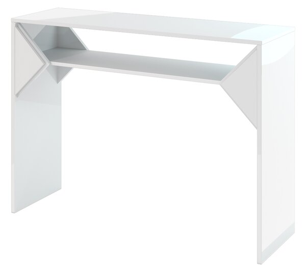Konzolový stolek Tonfir (lesk bílý). Vlastní profesionální přeprava až k Vám domů 1055257