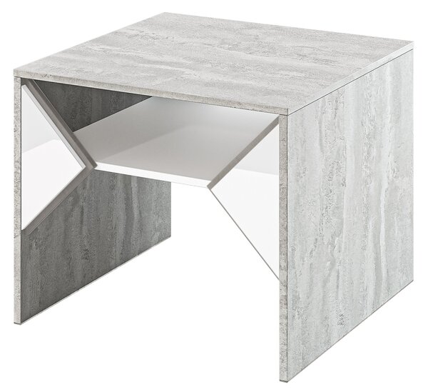 Konferenční stolek Tonfir (světle šedá + lesk bílý). Vlastní profesionální přeprava až k Vám domů 1055258