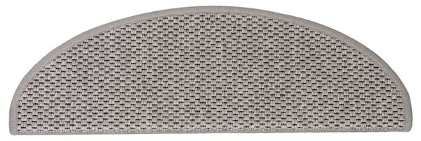 Samolepicí rohože na schody Sisal-Look 30 ks 65x21x4cm Stříbrná 3365871