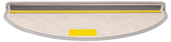 Samolepicí rohože na schody Sisal-Look 30 ks 65x21x4 cm Platina 3365870