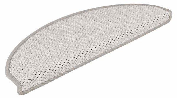 Samolepicí rohože na schody Sisal-Look 30 ks 65x21x4 cm Platina 3365870