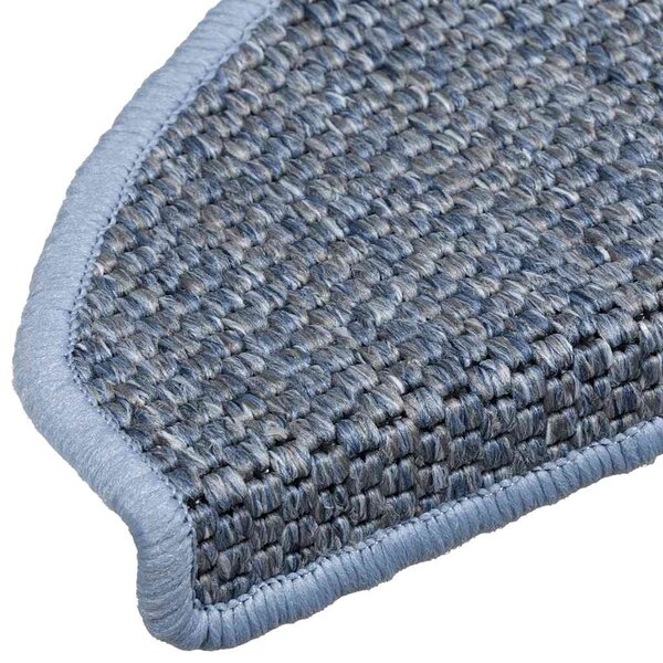 Samolepicí rohože na schody Sisal-Look 30 ks 65x21x4 cm Modrá 3365874