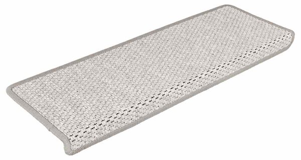 Samolepicí rohože na schody Sisal-Look 30 ks 65x21x4 cm Platina 3365882