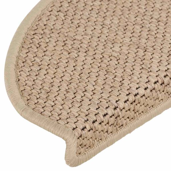 Samolepicí rohože na schody Sisal-Look 30 ks 65x21x4 cm Písek 3365879