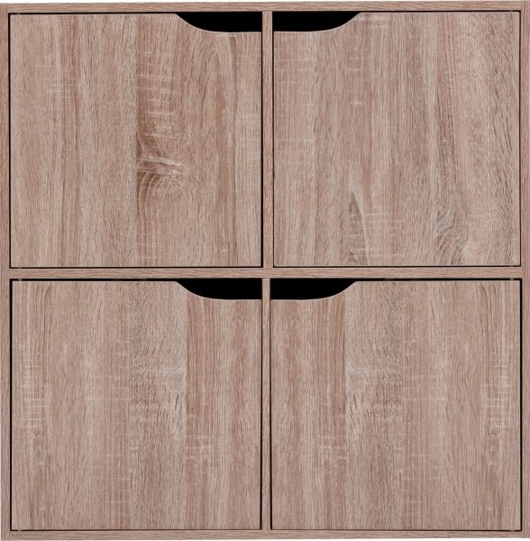 5five - Komoda TIDY 68x68x32 cm hnědá
