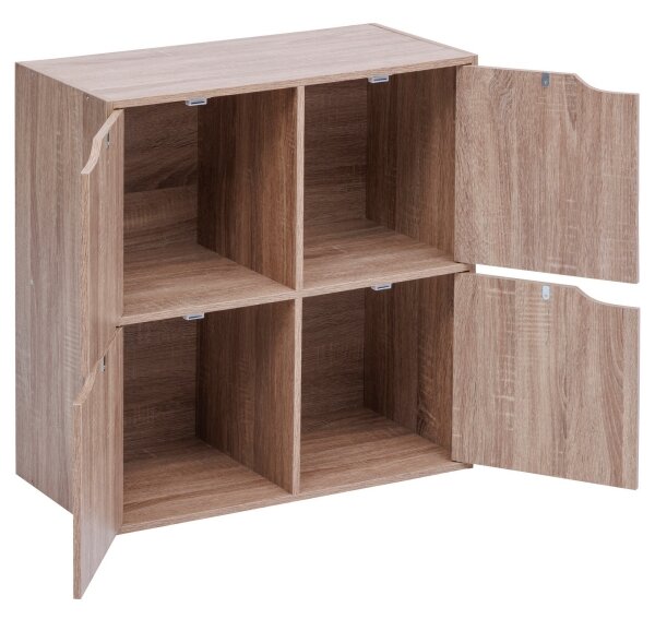 5five - Komoda TIDY 68x68x32 cm hnědá
