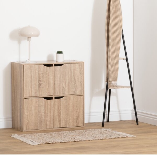 5five - Komoda TIDY 68x68x32 cm hnědá