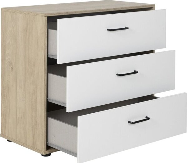 Komoda se 3 zásuvkami, šířka 81 cm - ERWAN