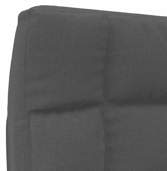 Skládací lenoška na podlahu černá textil 336590