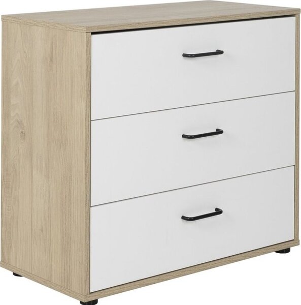 Komoda se 3 zásuvkami, šířka 81 cm - ERWAN