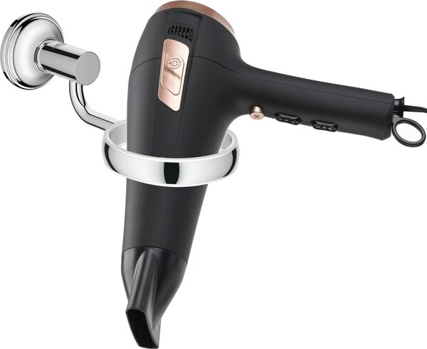 Držák Grohe Essentials chromovaný, pro mýdlové misky, fén, kelímky a dávkovač mýdla