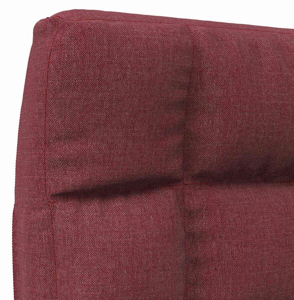 Skládací lenoška na podlahu vínová textil 336592