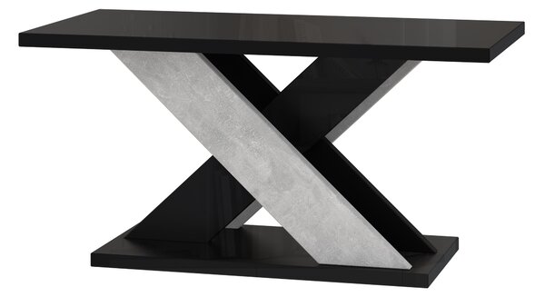 Konferenční stolek Xalin (lesk černý + kámen). Vlastní profesionální přeprava až k Vám domů 1055276