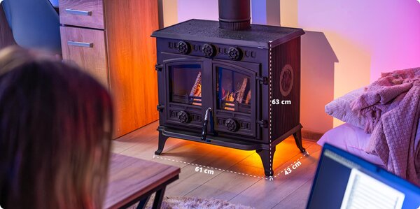 THUNDER® | ATAR | volně stojící kamna | litinová kamna | dřevo | 10 kW