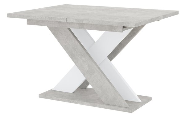 Jídelní stůl Xalin (světle šedá + bílá) (pro 4 až 6 osob). 1055283