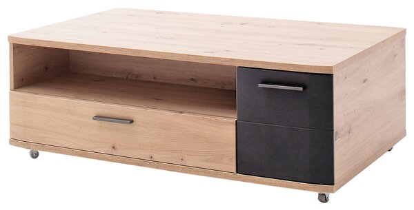 KONFERENČNÍ STOLEK, antracitová, barvy dubu, kompozitní dřevo, 115/70/42 cm Livetastic - Konferenční stolky, Online Only