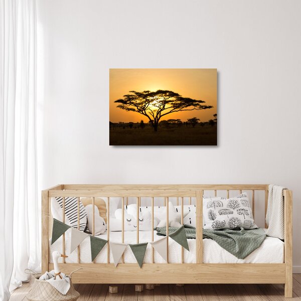 Skleněný obraz - Africká savana (70x50 cm)