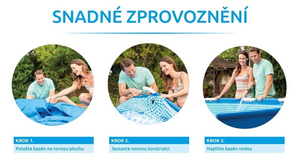 Bazén s pevnou konstrukcí ø 305 cm hloubka 91 cm Florida – Marimex