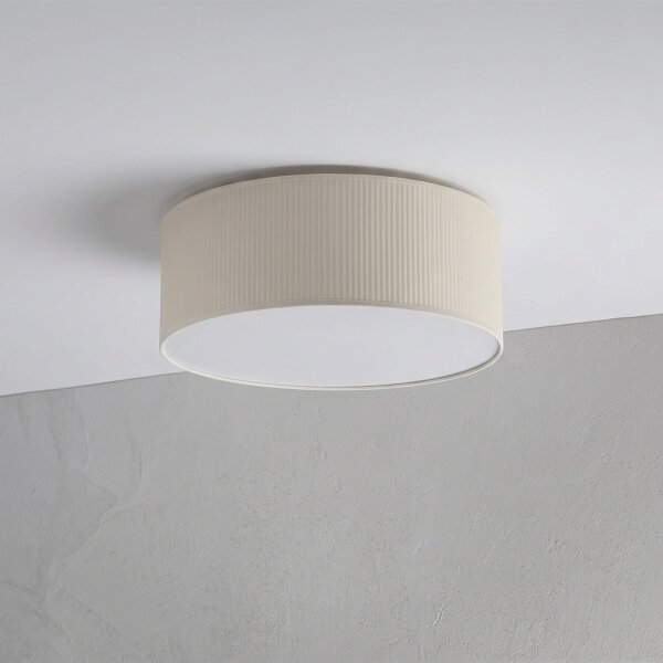 Stropní svítidlo SIRJA PLISADO 2xE27/15W/230V pr. 35 cm krémová