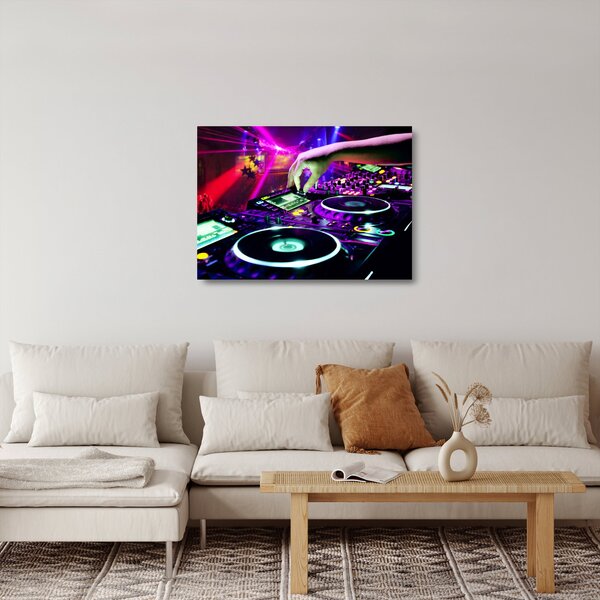 Skleněný obraz - DJ (70x50 cm)