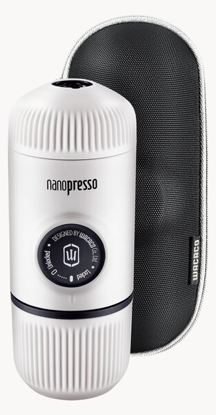 Přenosný kávovar na espresso's pouzdrem Nanopresso