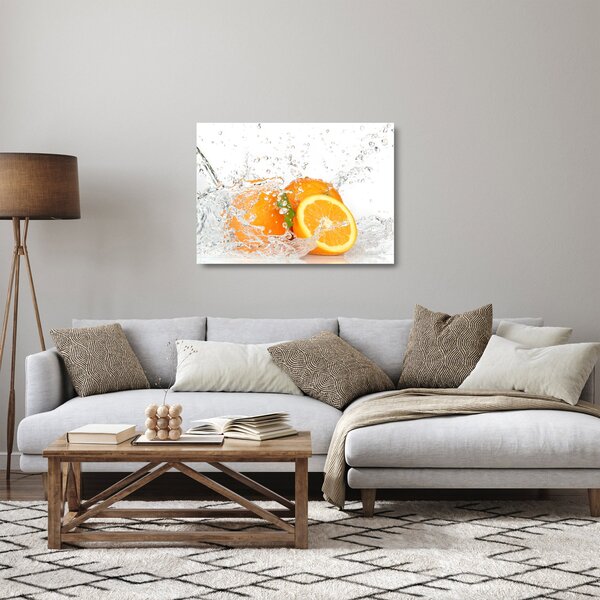 Skleněný obraz - Šťavnaté pomeranče (70x50 cm)