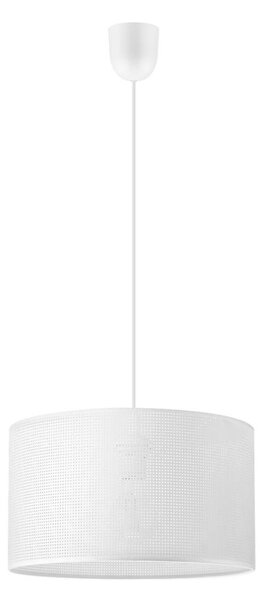 Lustr na lanku SIRJA PLISADO 1xE27/15W/230V pr. 35 cm bílá