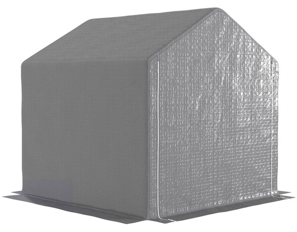 Outsunny Zahradní Kůlna 2 x 2 x 2 m Exteriérový Přístřešek na Kolo s Pozinkovaným Ocelovým Rámem, Vodotěsný a UV-Odolný, Úložný Stan pro Kolo, Motocyk