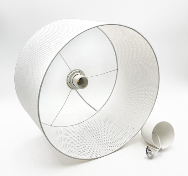 Lustr na lanku SIRJA PLISADO 1xE27/15W/230V pr. 35 cm bílá