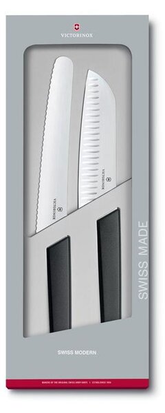 Victorinox - Sada kuchyňských nožů SWISS MODERN 2 ks černá
