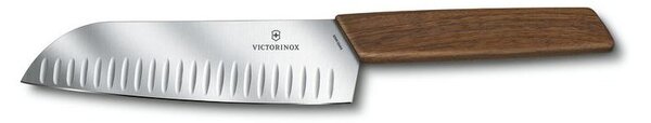 Victorinox - Kuchyňský nůž santoku SWISS MODERN 17 cm ořech