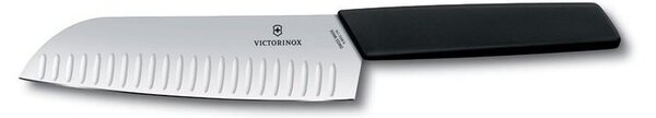 Victorinox - Kuchyňský nůž santoku SWISS MODERN 17 cm černá