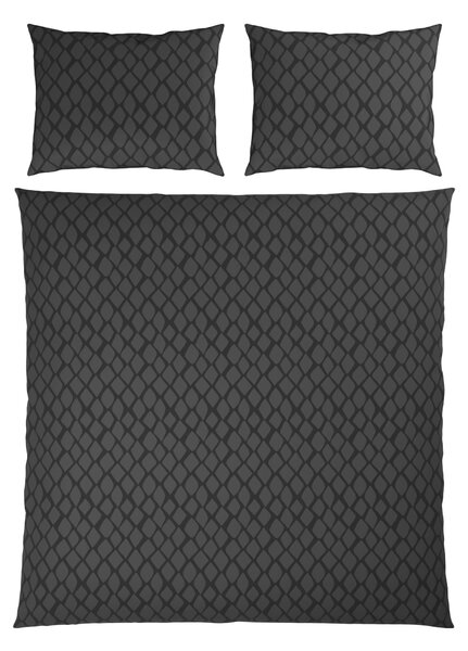 OBOUSTRANNÉ POVLEČENÍ, satén, antracitová, 200/200 cm Dieter Knoll - Povlečení