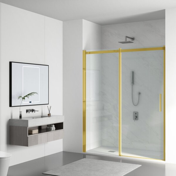 Balneo posuvné dveře pro sprchu 100 cm zlaté PORTA | ESG sklo 6 mm snadná údržba Easy Clean