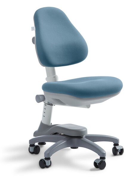 Modrá dětská otočná židle na kolečkách Flexa Novo, 4 - 10 let