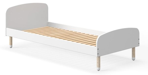 Bílá dětská postel Flexa Dots, 90 x 200 cm