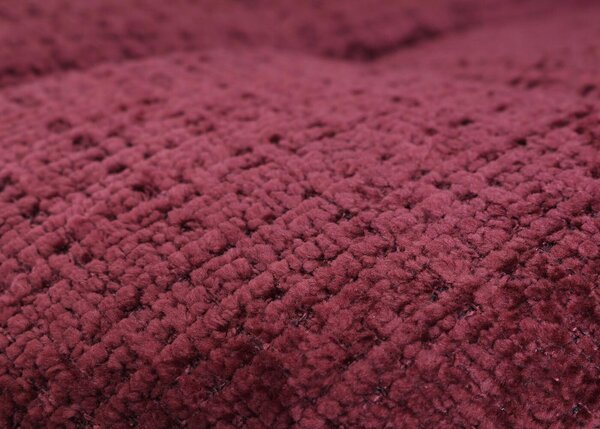 Jídelní židle HWC-A60, kuchyňská otočná židle, ocel Tkanina /textilní šenil (465 g/m²) bordeaux