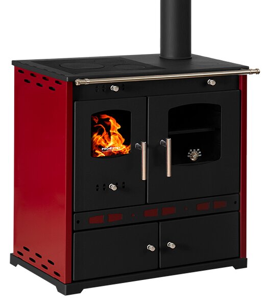 P. Eco LUX Bordo - litinová kamna na dřevo o výkonu 7,38 kW