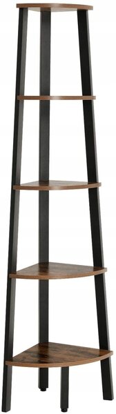 Regál Songmics Vasagle 34 cm x 159 cm x 32,5 cm v odstínech hnědé