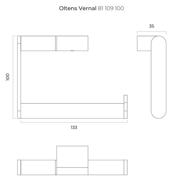 Oltens Vernal držák na toaletní papír chrom 81109100
