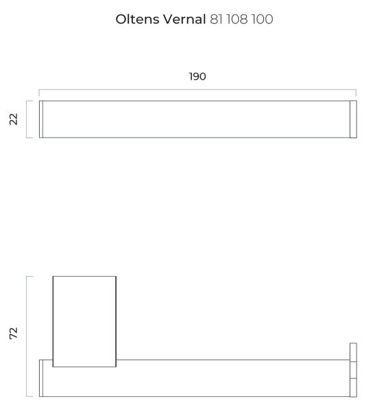 Oltens Vernal držák na toaletní papír chrom 81108100
