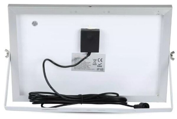 LED Stmívatelný solární reflektor LED/12W/3,2V 6000K IP65 + dálkové ovládání
