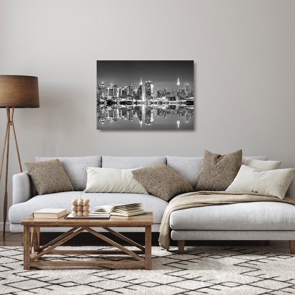 Skleněný obraz - New York, černobílý (70x50 cm)