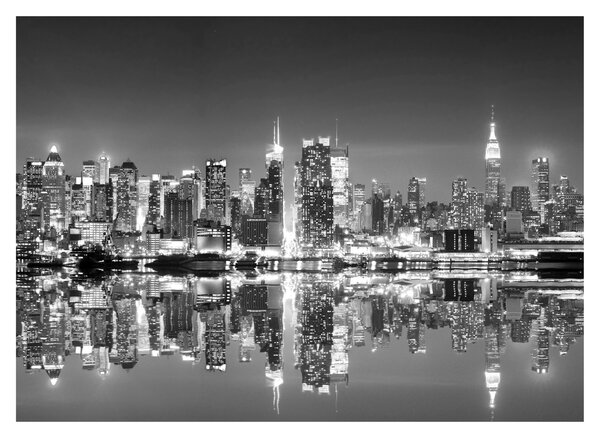 Skleněný obraz - New York, černobílý (70x50 cm)