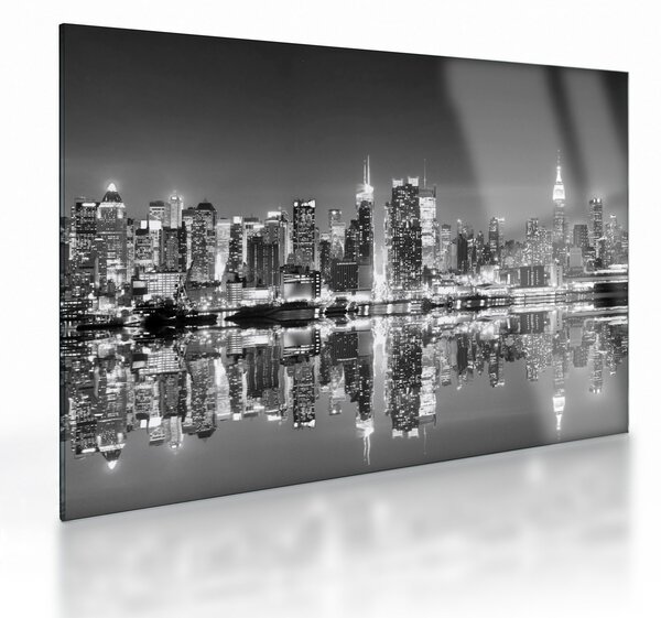 Skleněný obraz - New York, černobílý (70x50 cm)